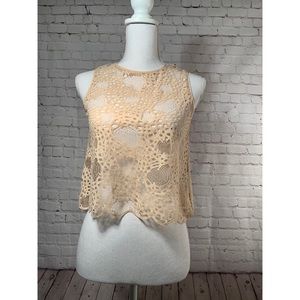 Sheer Sleeveless Blouse S